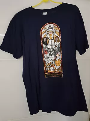 Buy Monty Python Holy Grail Stained Glass Window No Ordinary Rabbit Large T-Shirt • 15£