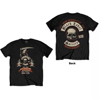 Buy Black Label Society T Shirt Years Eve 2020 Band Logo Official Mens Black L • 16.87£