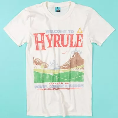 Buy The Legend Of Zelda Inspired Welcome To Hyrule Ecru T-Shirt : S,M,L,XL,XXL • 19.99£