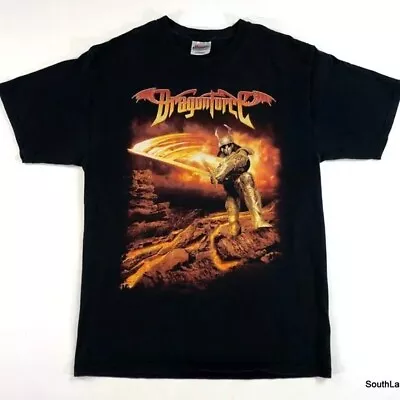 Buy New: DRAGONFORCE - Fiery Knight T-shirt, Size MEDIUM • 13.05£