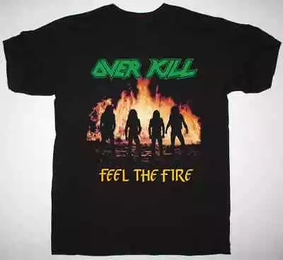 Buy Overkill FEEL THE FIRE 1985 Short Sleeve Black T-Shirt • 14.93£