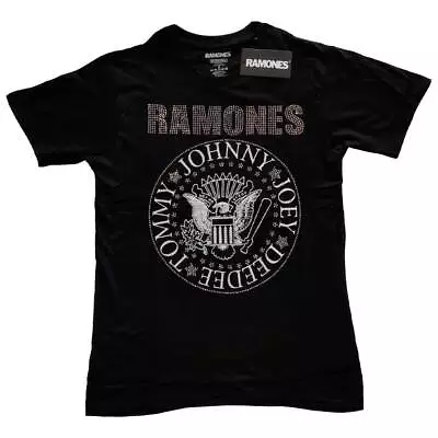 Buy Ramones Kids T Shirt Diamante Presidential Seal New Official Black • 16.95£