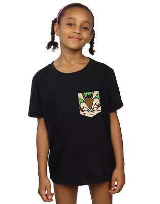 Buy Looney Tunes Girls Wile E Coyote Face Faux Pocket T-Shirt • 12.99£