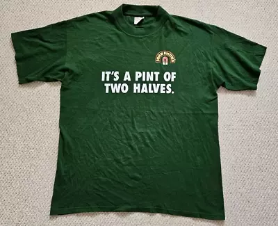Buy John Smiths Branded Green Cotton T Shirt It's A Pint Of Two Halves Size XL • 6.99£