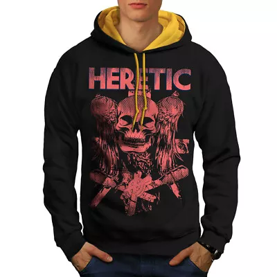 Buy Wellcoda Heretic Death Angel Horror Mens Contrast Hoodie • 32.99£