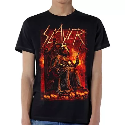 Buy Slayer Goat Skull T-Shirt Gr.M Anthrax Kreator Exodus Sepultura Gama Bomb • 23.26£