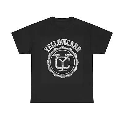 Buy YellowCard Tshirt Vintage Punk Rock Band Retro California Unisex Heavy Cotton • 17.36£