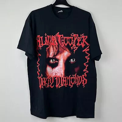Buy Alice Cooper Dirty Diamonds 2005 Vintage Rare Band T-Shirt L • 10£