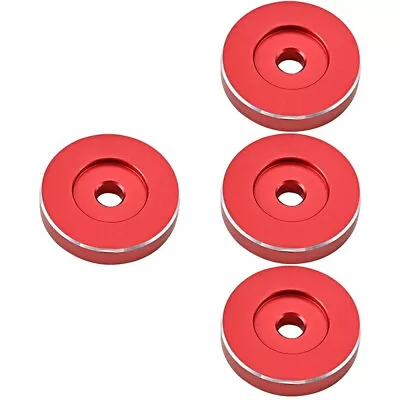 Buy  4 Count Red Metal Phonograph Adapter Record Player Turntable Parts • 24.99£