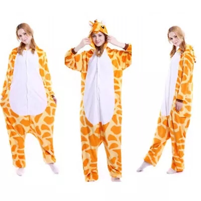 Buy Girls Boys Pyjamas 12Onesie Costume Anime Animal Cosplay Hoodie Soft Giraffe	 • 12.01£