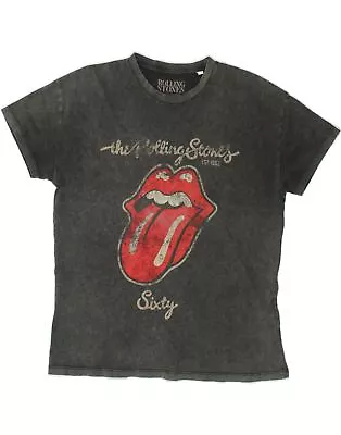 Buy THE ROLLING STONES Mens Graphic T-Shirt Top Large Grey BU00 • 22.77£
