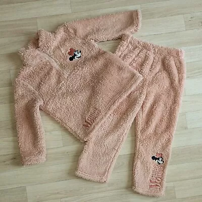 Buy Girls Age 4-5 Years Warm Thick Winter Fleece Pyjamas Disney Minnie Mouse  • 1.95£