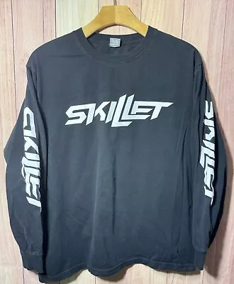 Buy Skillet T-Shirt Mens Size Medium Emo Bug Brand Skillet Band Black Long Sleeve • 19.57£