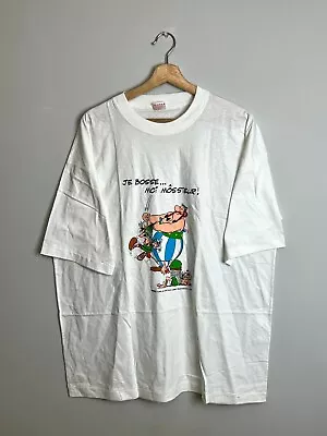 Buy Rare 1993 Asterix And Obelix Cartoon T Shirt Like Tin Tin • 73.75£