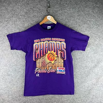 Buy Vintage Phoenix Suns Shirt Mens Medium Pacific Division Champs Playoffs 1995 • 40.49£