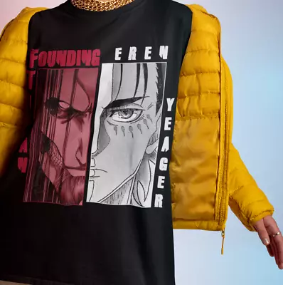 Buy Attack On Titan Eren Final Shingeki No Kyojin Anime AOT Tshirt T-Shirt Tee Sizes • 18.82£