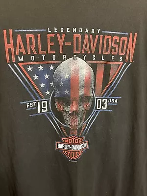 Buy Vintage Harley Davidson T-Shirt Motorcycle Beartooth Montana 3X-Large  Black • 21.46£