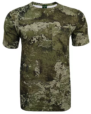 Buy Men's Short Sleeve Jungle T-Shirt Mud Army Camo Fishing Hunting Top M - 5XL • 10.99£