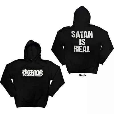 Buy Kreator Unisex Pullover Hoodie: Satan Is Real (Back Print) (Small) • 30.88£