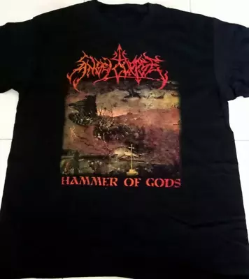 Buy Angelcorpse Hammer Of Gods T-Shirt Short Sleeve Cotton Black Men S To 5XL BE1583 • 19.50£