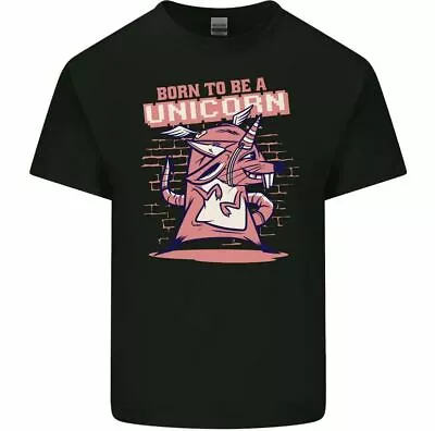 Buy Born To Be A Unicorn Men's Funny T-Shirt Rat • 9.50£