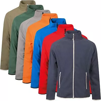 Buy JRC Mens Workwear Anti Pill Fleece Jacket Zip Up Outdoor Warm Polar Zip Pocket • 10.99£