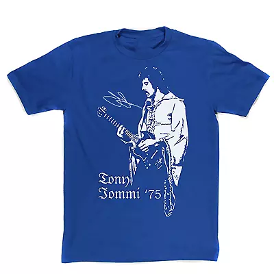 Buy New Tony Iommi 75 Black Sabbath Short Sleeve Gift For Fan All Size Shirt AC410 • 21.84£