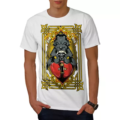 Buy Wellcoda Evil Heart Scary Katana Mens T-shirt • 17.99£