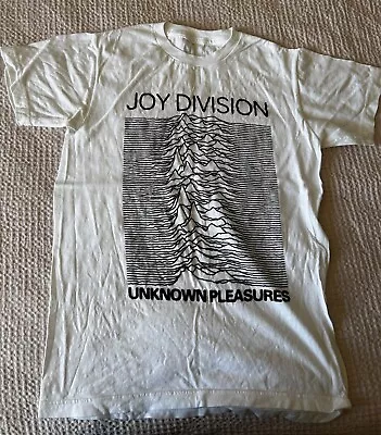 Buy Joy Division Unknown Pleasures White  T-Shirt Size S • 2.99£