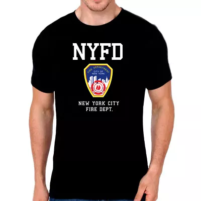 Buy Fire Brigade T Shirt - Fireman T Shirt - NEW YORK Fire Department T Shirt • 8.99£