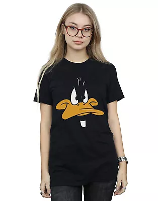 Buy Looney Tunes Women's Daffy Duck Big Face Boyfriend Fit T-Shirt • 13.99£