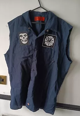 Buy Misfits GG Allin Punk Rock Dickies Work Shirt 2xl Blue Pantera • 14.95£