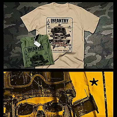 Buy Combat T-shirt Military Infantry Grunt Tactical Assault Infantryman Death Dealer • 18.63£