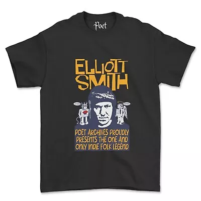 Buy Elliott Smith T-Shirt Indie Folk XO Either / Or New Moon Singer Band Singer Tee • 20£