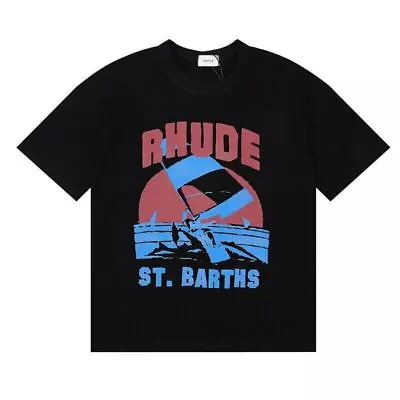 Buy Rhude Men's T-shirt Dept Tee Summer Casual Short Sleeves Outdoor Boy Trend Tops • 19.99£