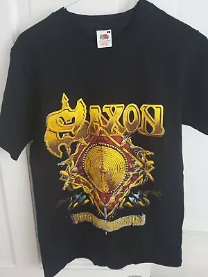 Buy Saxon T-shirt Small 'into The Labyrinth' 36-38 Ladiesmens Bnwot Heavy Metal Bin • 9.99£