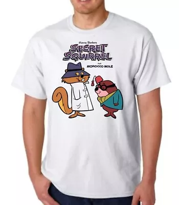Buy Secret Squirrel & Morrocco Mole Tee T-shirt Hanna Barbera Cartoon  Animation • 13.99£