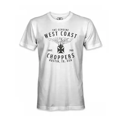 Buy West Coast Choppers Moto Motorcycle Motorbike Rennabteilung T-Shirt White • 33.75£