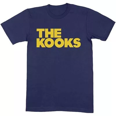 Buy Officially Licensed The Kooks Logo Mens Navy Blue T Shirt The Kooks Classic Tee • 15£