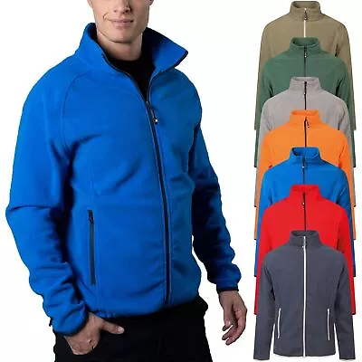 Buy JRC Mens Heavy Fleece Jacket Full Zip Up Outdoor Warm Polar Anti Pill Work Top • 10.99£