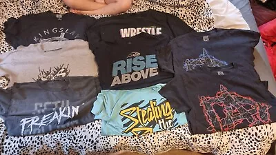 Buy 8x MENS WWE T-SHIRT  BUNDLE MEDIUM  Seth Rollins Dean Ambrose Bo Dallas  • 18£