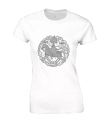Buy Viking Rune Womens T Shirt Vikings Norse Odin Thor Loki Ancient Symbol Ragnar • 8.99£