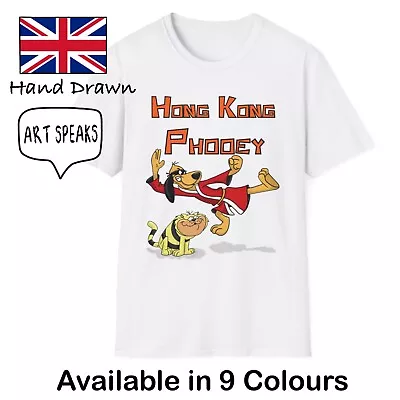 Buy Hong Kong Phooey Retro T-Shirt Men Unisex 70s 80s Kids Cartoon TV Nostalgia Tee • 16.99£