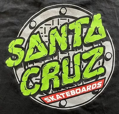 Buy SANTA CRUZ X TEENAGE MUTANT NINJA TURTLES TEE - BLACK L- TMNT T-SHIRT SKATEBOARD • 29.99£