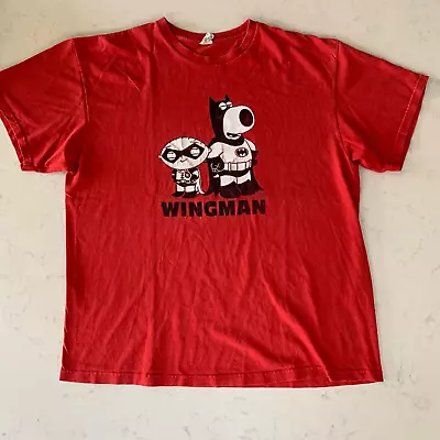 Buy Family Guy T-Shirt Y2K Stewie Brian “Wingman” Batman And Robin 2004 Size XL • 12£