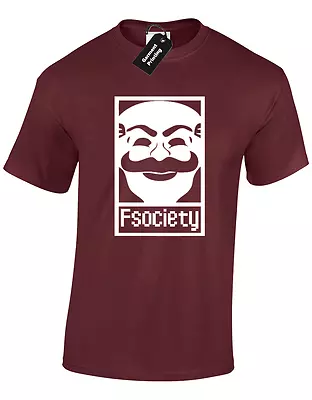 Buy F Society Mens T Shirt Mr Robot Evil Corp Cyber Hacker Programmer Pc Code S-xxxl • 8.99£
