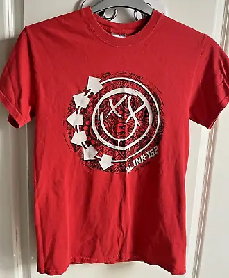 Buy BLINK 182 Small 20 YEARS 2012 TOUR T-SHIRT OFFICIAL RARE Red Band Pop Punk Tee • 14.99£