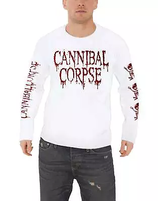 Buy Cannibal Corpse T Shirt Butchered At Birth New Official Mens White Long Sleeve • 24.95£
