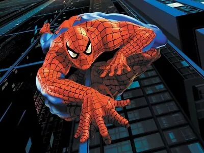 Buy Marvel Spiderman Climbing Iron On T-shirt Transfer A5 • 2.40£