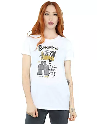 Buy Looney Tunes Women's Daffy Duck Binoculars Boyfriend Fit T-Shirt • 13.99£